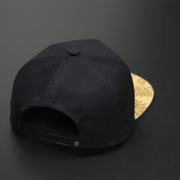 Alternative view of Czapka trucker czarna – czarna siatka / brązowy drewniany daszek (prawdziwe drewno), Jack Headwear, unisex