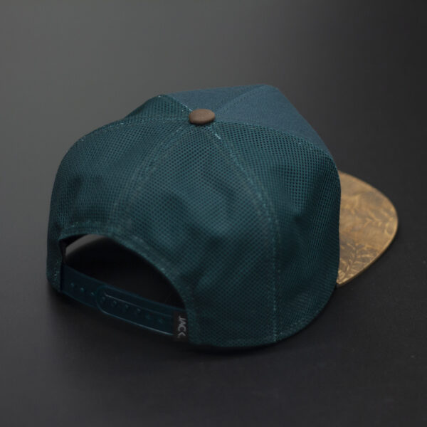 Alternative view of Czapka snapback zielona – brązowy drewniany daszek (prawdziwe drewno), Jack Headwear, unisex
