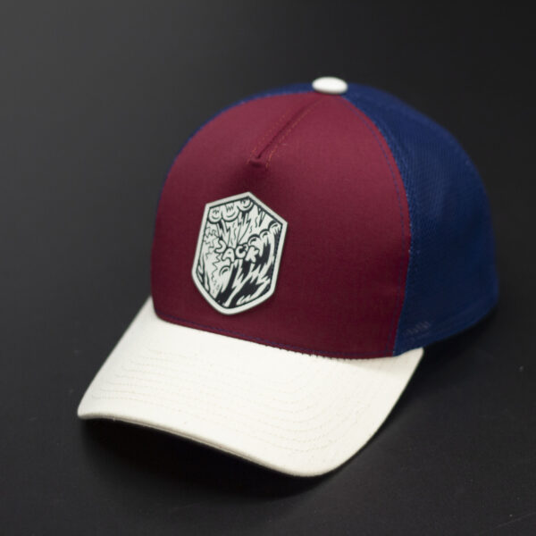 Czapka z daszkiem Jack JS (White/Claret/Navy)